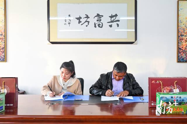 企業(yè)采購意向簽約儀式。張曉欣 攝